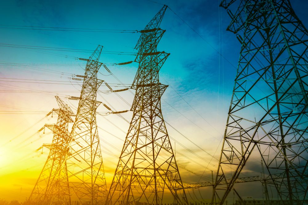 Electricity pylons