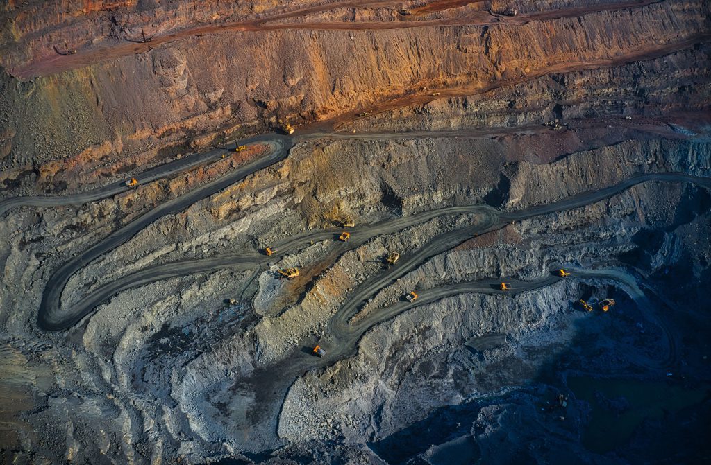Aerial photo of quarry