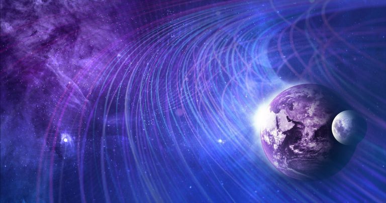 Imágenes abstractas de la Tierra y la Luna