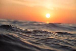 Water sunset