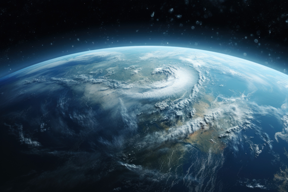 Photo of earth from space to illustrate low earth orbit