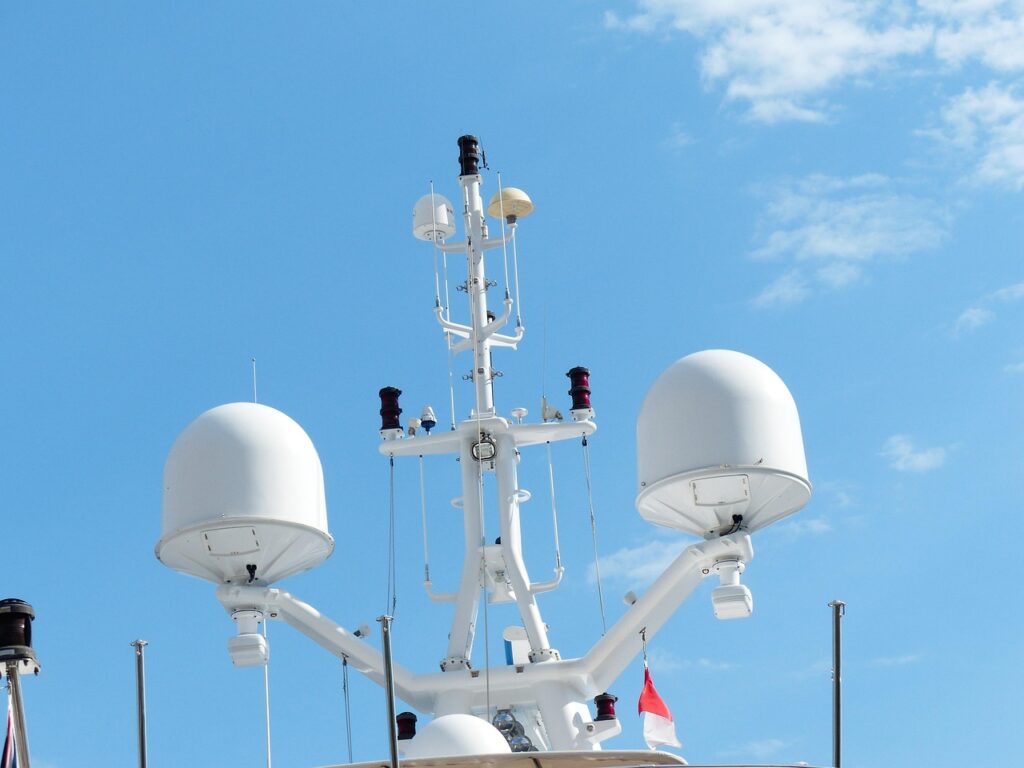X Band Radar on ship