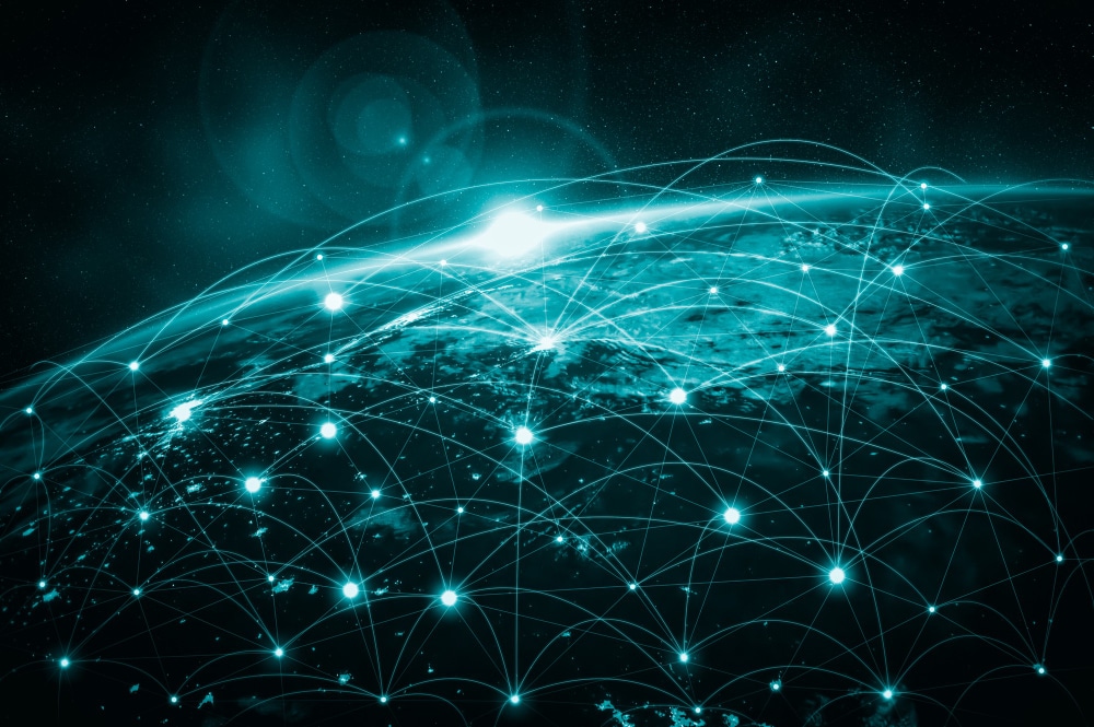 Abstract image of nodes to illustrate network solutions
